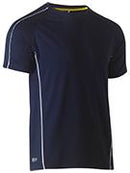 Cool Mesh Tee with Reflective Piping BK1426
