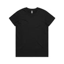 4001 WOMENS MAPLE Tee BLACK, NAVY, GREY MARLE, WHITE