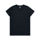 4001 WOMENS MAPLE Tee BLACK, NAVY, GREY MARLE, WHITE