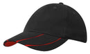 Brushed Heavy Cotton Cap with Laminated Two-Tone Peak
