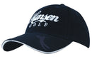 Brushed Heavy Cotton Cap with Embossed Pu Peak