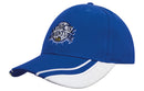 Brushed Heavy Cotton Cap with Curved Peak Inserts