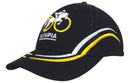 Brushed Heavy Cotton Cap with Curved Embroidery on Crown and Peak