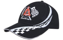 Brushed Heavy Cotton Cap with Swirling Checks & Sandwich