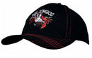 Brushed Heavy Cotton Cap with Contrasting Stitching & Cross Stitched Peak