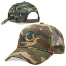 Brushed Heavy Cotton Cap with Crown Inserts & Sandwich Black/Gold