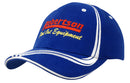 Brushed Heavy Cotton Cap with Waving Stripes on Crown & Peak