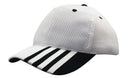 Sandwich Mesh Cap with Striping on Peak