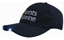 Brushed Heavy Cotton Cap with Led Lights in Peak