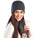 Cable Knit Beanie OSFA / Dark Grey
