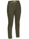 Women's Mid Rise Stretch Cotton Pants BPL6015