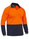 Two Tone Hi Vis Long Sleeve Polo BK6440