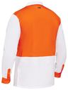 Two Tone Hi Vis V-Neck Long Sleeve Shirt BS6405