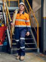 Taped Hi Vis Work Coverall with Waist Zip Opening BC6066T