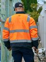 Taped Two Tone Hi Vis Bomber Jacket with Padded Lining BJ6730T