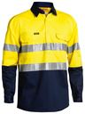 Taped Hi Vis Closed Front Cool Lightweight Shirt BSC6896