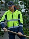 Taped Hi Vis Puffer Jacket with Stand Collar BJ6829T