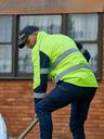 Taped Hi Vis Puffer Jacket with Stand Collar BJ6829T