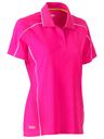 Women's Cool Mesh Polo with Reflective Piping BKL1425