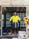 Taped Hi Vis Stretch PU Rain Coat BJ6935HT