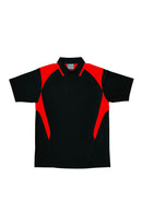 Adults Honey Comb Contrast Panel Polo