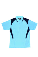 Adults Honey Comb Contrast Panel Polo