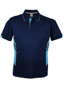Kids Tasman Polo Navy/Sky Size12K Stock Clearance