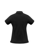 Ladies Neon Polo P2125 Black Size 12 Stock Clearance