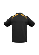 Mens Splice Polo P7700 Black/Gold Stock Clearance