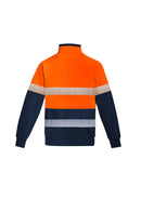 Mens Orange Flame HRC 2 Hoop Taped 1/4 Zip Brushed Fleece ZT150