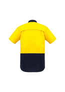 Mens Rugged Cooling Hi Vis Spliced S/S Shirt  ZW815