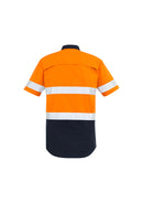 Mens Rugged Cooling Taped Hi Vis Spliced S/S Shirt  ZW835
