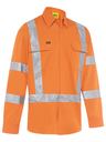 X Taped Biomotion Hi Vis Cool Lightweight Drill Shirt BS6166XT