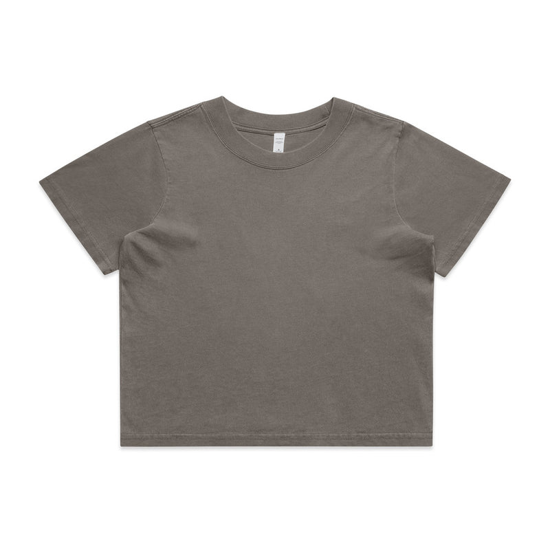 Wo's Heavy Faded Crop Tee 4089