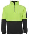 JB'S HI VIS 1/2 ZIP POLAR FLEECE 6HVPF