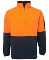 JB'S HI VIS 1/2 ZIP POLAR FLEECE 6HVPF