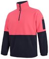 JB'S HI VIS 1/2 ZIP POLAR FLEECE 6HVPF