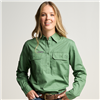 Somerset Womens Half Button Long Sleeve Work Shirt  OBCWWS001