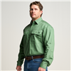 Kilcoy Mens Half Button Long Sleeve Work Shirt