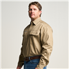 Kilcoy Mens Half Button Long Sleeve Work Shirt