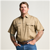 Kilcoy Mens Half Button Short Sleeve Work Shirt code: OBCMWS002