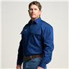 Kilcoy Mens Half Button Long Sleeve Work Shirt