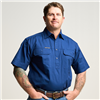 Kilcoy Mens Half Button Short Sleeve Work Shirt code: OBCMWS002