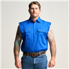 Kilcoy Mens Half Button Sleeveless Work Shirt OBCMWS003