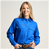 Somerset Womens Half Button Long Sleeve Work Shirt  OBCWWS001