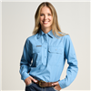 Somerset Womens Half Button Long Sleeve Work Shirt  OBCWWS001