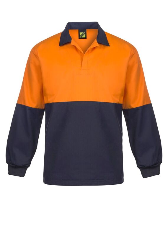 FOOD INDUSTRY HI VIS TWO TONE JAC SHIRT WITH CONTRAST COLLAR - LONG SLEEVE WS6073