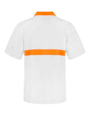 FOOD INDUSTRY JAC SHIRT WITH CONTRAST COLLAR AND CHESTBAND - SHORT SLEEVE WS3007