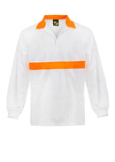 FOOD INDUSTRY JAC SHIRT WITH CONTRAST COLLAR AND CHESTBAND - LONG SLEEVE WS3003