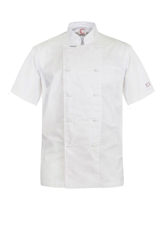 EXEC CHEF JACKET SHORT LEEVE LIGHT WEIGHT